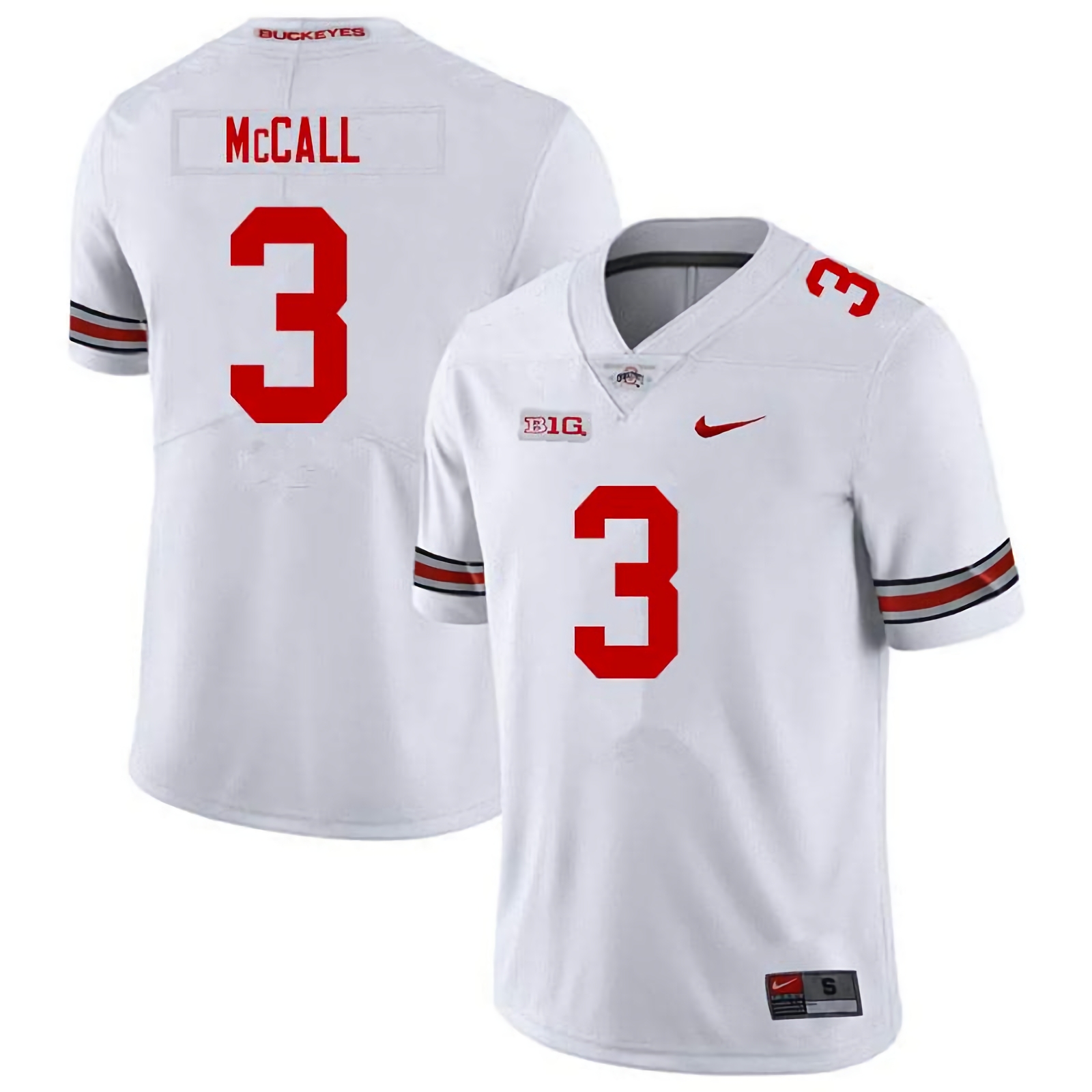 Demario McCall Ohio State Buckeyes Men's NCAA #3 Nike White College Stitched Football Jersey XBX0756TN